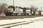 Westbound stack train with eastern power